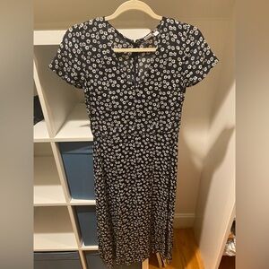 GAP Black and White Floral Dress